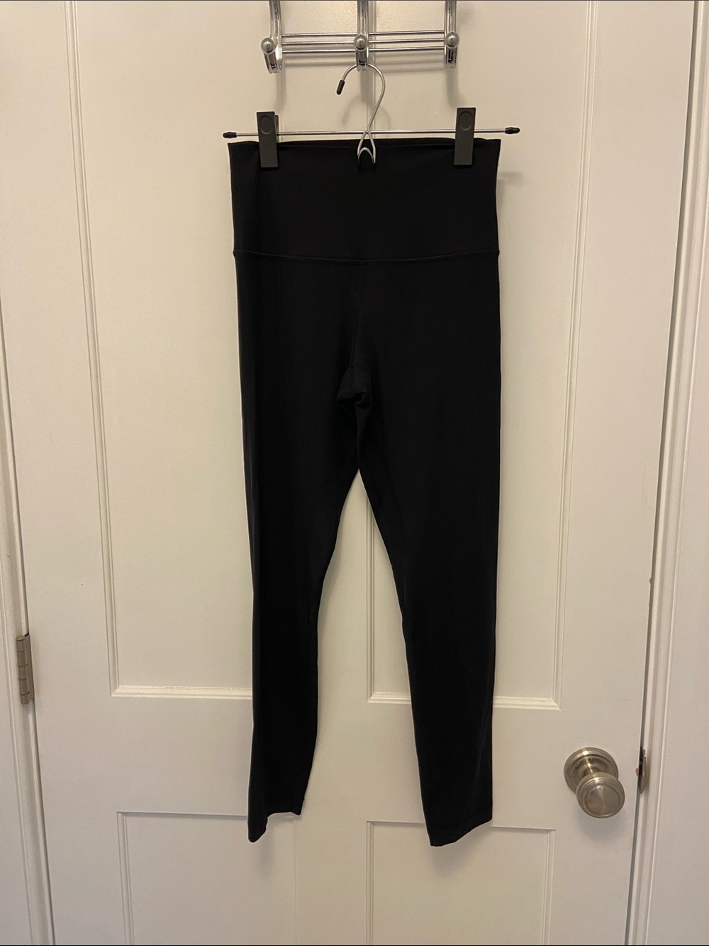 lululemon Black ribbed High-Rise Leggings